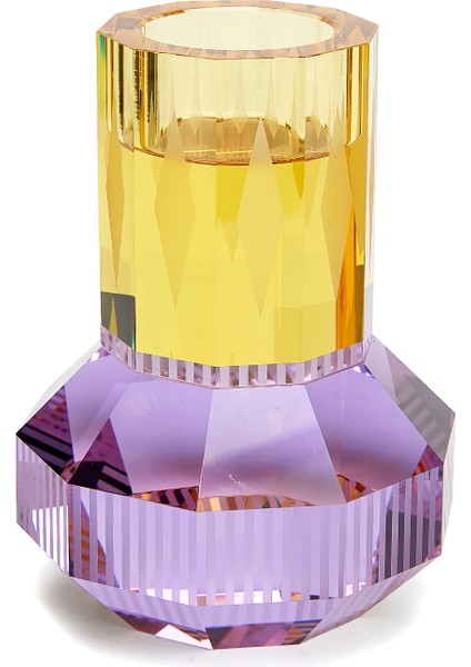 Chicago Çok Renkli Kristal Şamdan