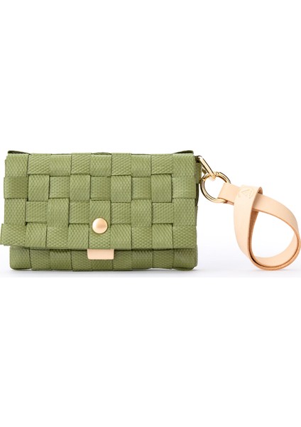 Haki Sepet Örgü Deri Kadın Cüzdan fiyatları