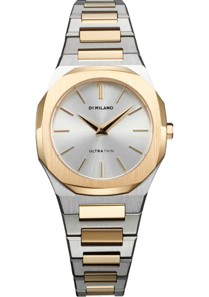 UTBL34 Altın Rengi Gümüş Çelik Unisex Kol Saati