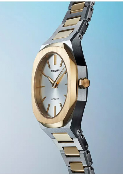 UTBL34 Altın Rengi Gümüş Çelik Unisex Kol Saati indirimleri