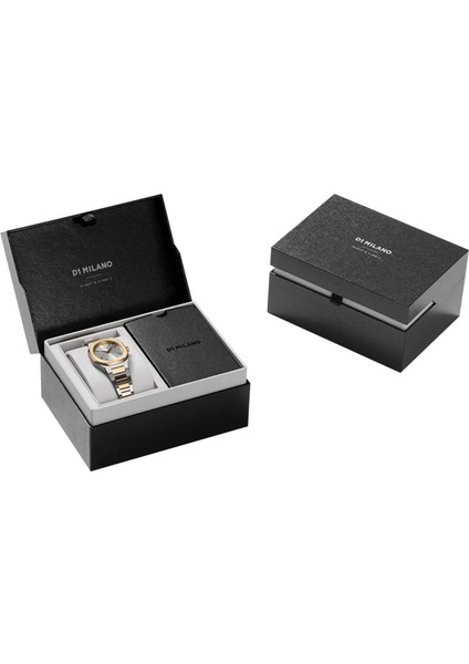 UTBL34 Altın Rengi Gümüş Çelik Unisex Kol Saati