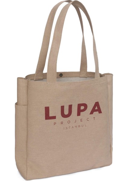 Bonnie Krem Rengi Kanvas Unisex Omuz Çantası