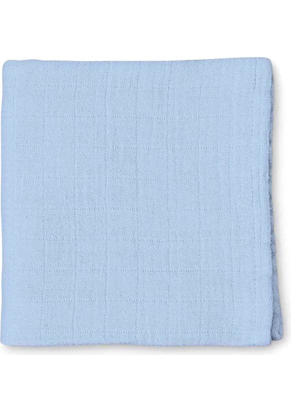 %100 Pamuk Endless Blue Müslin Bebek Örtüsü 100X100 cm