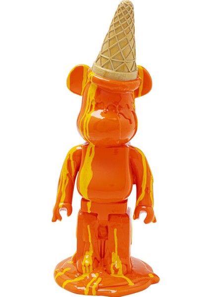 Gelato Bear Orange Dekoratif Obje 40CM