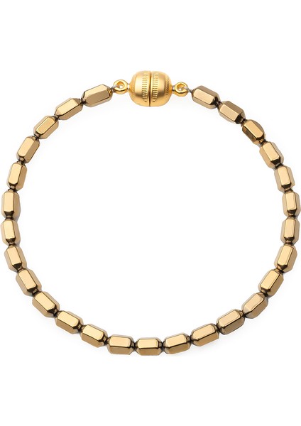 Nadia Altın Rengi Doğal Taş Kadın Bileklik