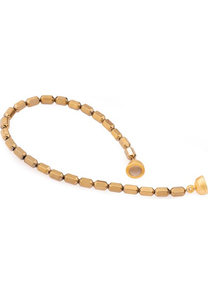 Nadia Altın Rengi Doğal Taş Kadın Bileklik fiyatları