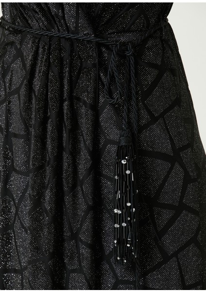 Margot Siyah Kruvaze Maksi Abiye Elbise fırsatları