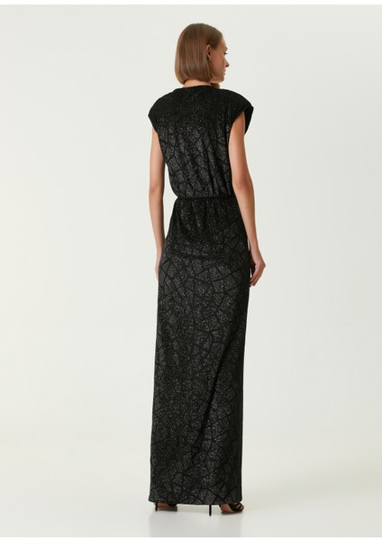 Margot Siyah Kruvaze Maksi Abiye Elbise indirimleri