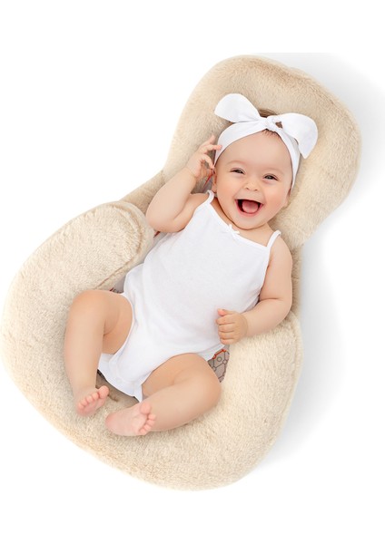 Homy Mist Bej Taşınabilir Yenidoğan Bebek Yatağı