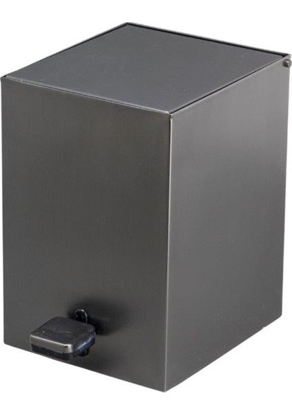 Füme Kare Pedallı Banyo Çöp Kovası 3 Lt