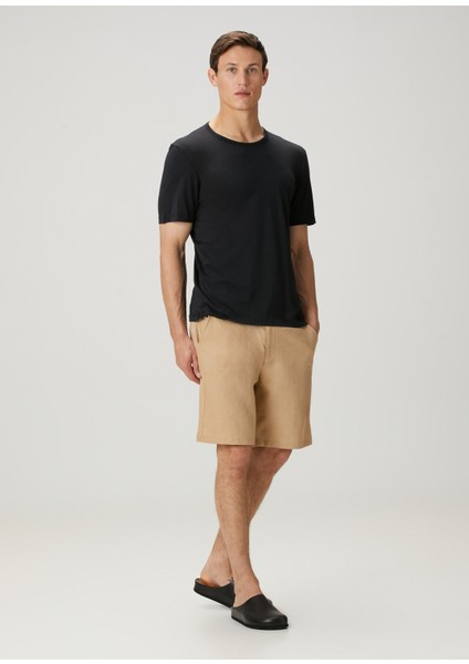 Regular Fit Siyah Basic T-Shirt fiyatları