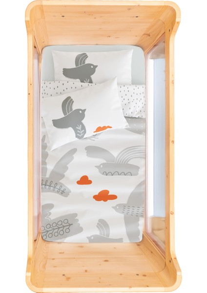 Bird Of Life Pamuk Saten Bebek Çocuk Nevresim Seti 100 x 150 cm modelleri