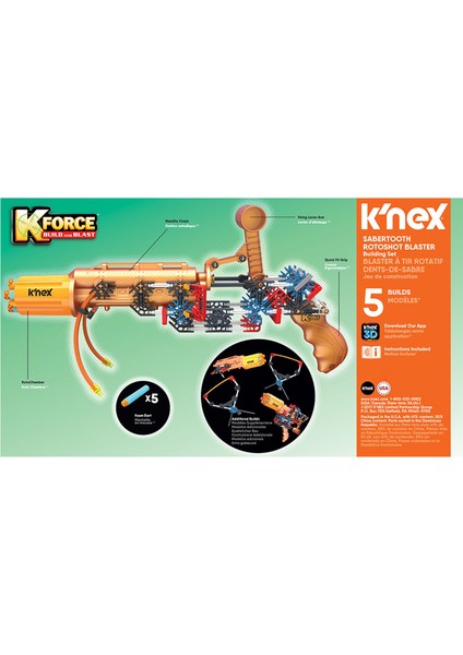K Force Sabertooth Rotoshot Blaster Building Seti fırsatları