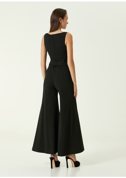 Gisella Siyah Bol Paça Abiye Tulum indirimleri