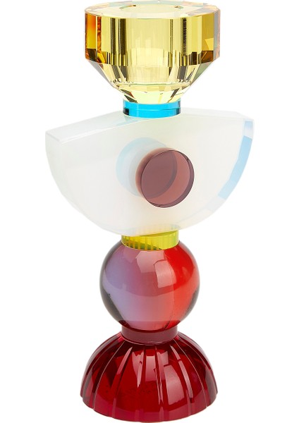 India Çok Renkli Kristal Şamdan