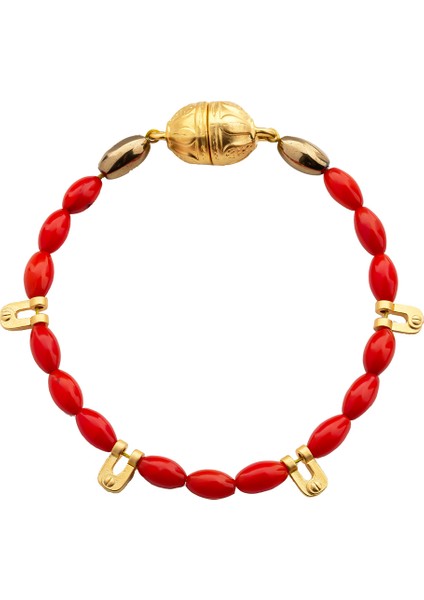 Hesita Kırmızı Kadın Bileklik