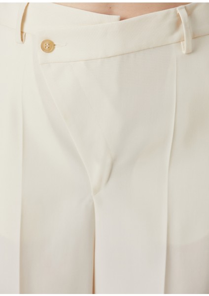 Krem Wide Leg Pantolon indirimleri
