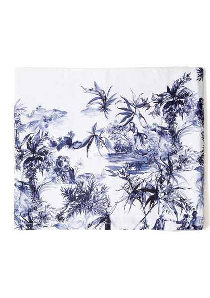 Verseilles Mavi Beyaz 160X240 cm Masa Örtüsü