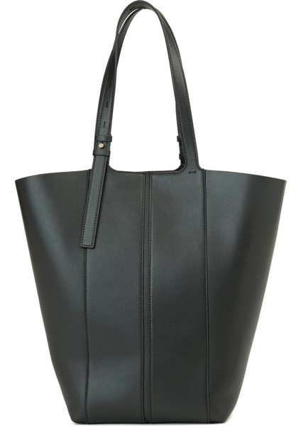 Siyah Kadın Deri Alışveriş Çantası fırsatları