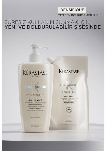 Densifique Bain Densite Yoğunluk Kazandıran Canlandırıcı Refill Şampuan 500 ml indirimleri
