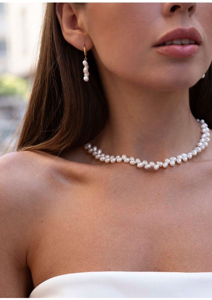 Daphne Altın Kaplama Kadın Inci Küpe modelleri