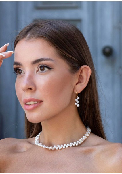 Daphne Altın Kaplama Kadın Inci Küpe fırsatları