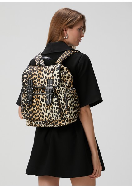 Leopar Desenli Kadın Sırt Çantası fiyatları