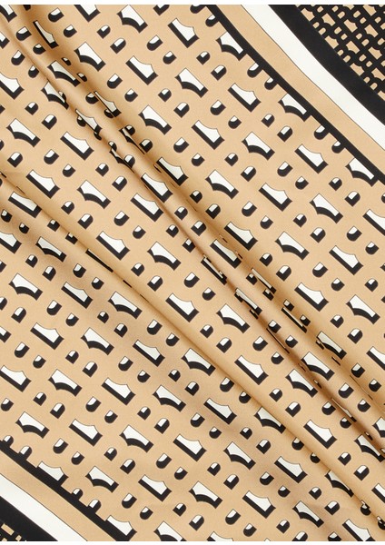 Bej Logo Desenli Kadın Fular fiyatları