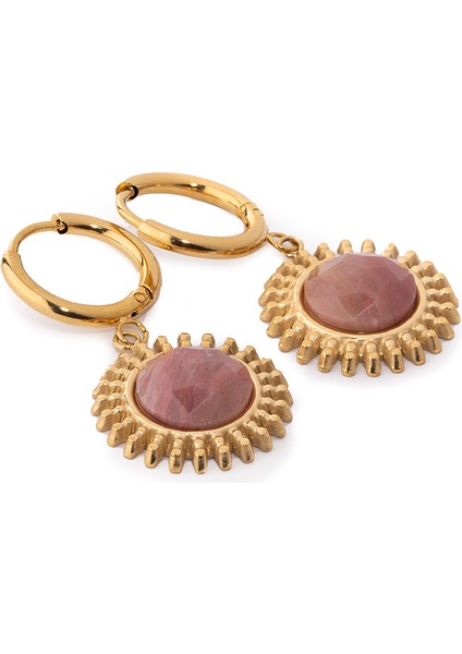 Sun Doğal Taşlı Çelik Kadın Küpe fiyatları