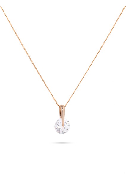 Laura Zirkon Taşlı Rose Gold Kaplama Kadın Bijuteri Set modelleri