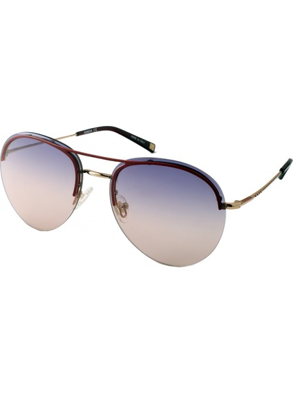 Hm 1313 C 3 Altın Rengi Metal Unisex Güneş Gözlüğü