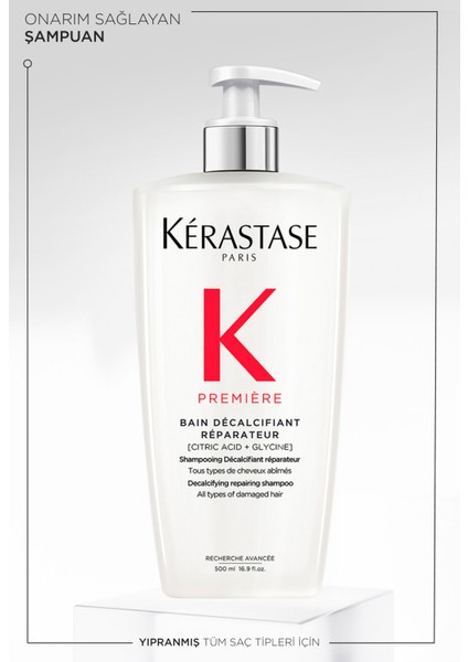 Premiere Bain Decalcifiant Reparateur Yıpranmış Saçlar Için Onarım Sağlayan Canlandırıcı Şampuan 500 ml fiyatları