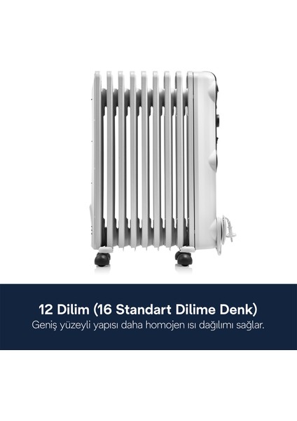 Radia S 12 Dilim Yağlı Radyatör TRRS1225 modelleri
