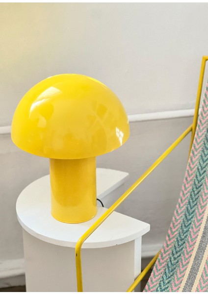 Mushroom Sarı Metal Abajur modelleri