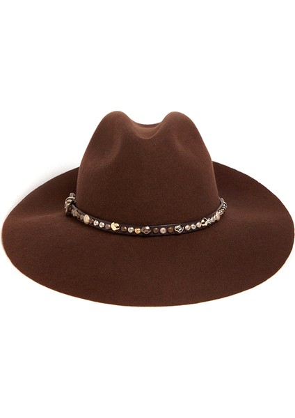 Kahverengi Kadın Yün Şapka