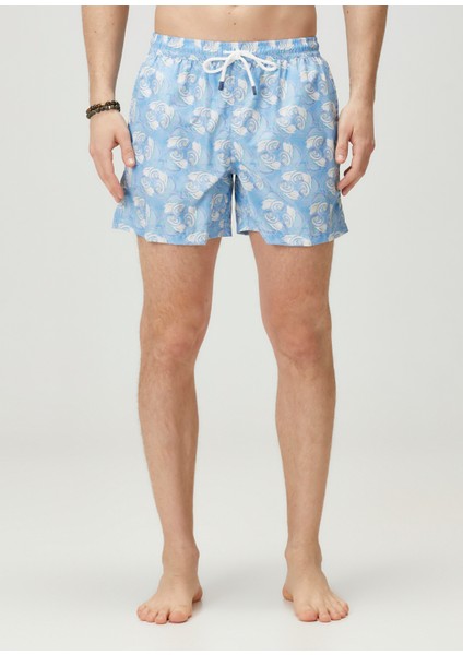 Madeira Turkuaz Geometrik Desenli Mayo fiyatları