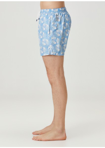 Madeira Turkuaz Geometrik Desenli Mayo modelleri