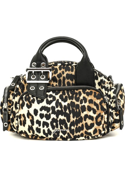 Bucky Leopar Desenli Kadın Çanta