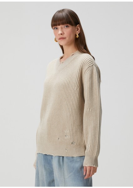 Bej Yün Triko modelleri