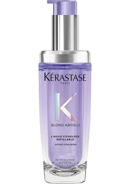 Blond Absolu L'huile Cicagloss Yeniden Doldurulabilir Nemlendirici Saç Bakım Yağı 75 ml