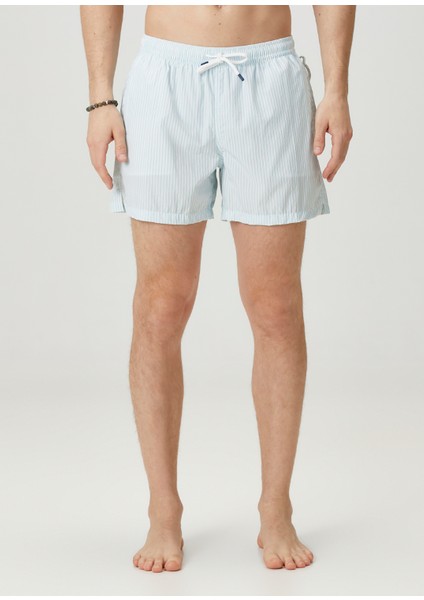 Madeira Turkuaz Çizgi Desenli Mayo fiyatları