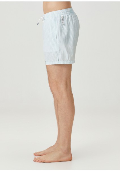 Madeira Turkuaz Çizgi Desenli Mayo modelleri