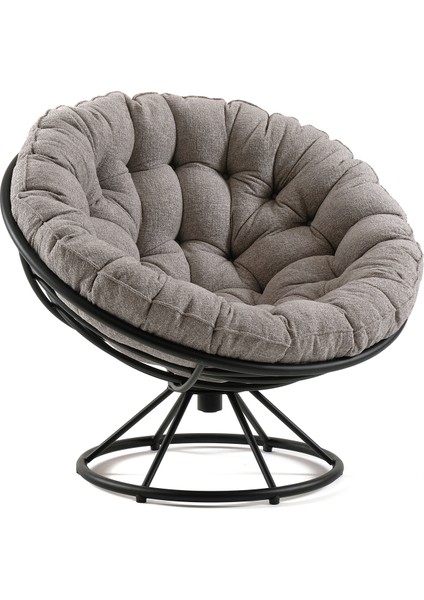 Hemdem Siyah Gri Döner Berjer