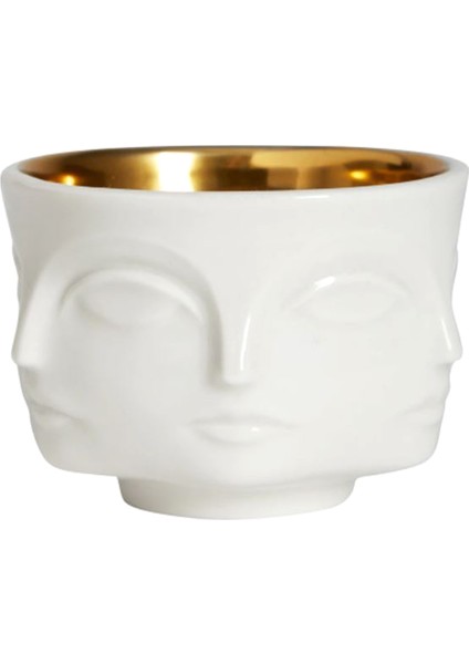 Yüz Desenli Porselen Mumluk modelleri