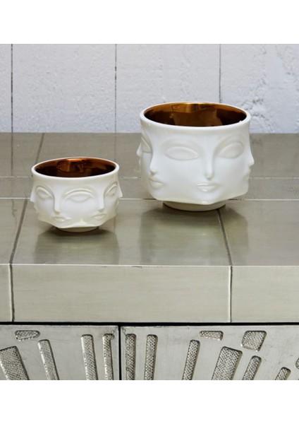 Yüz Desenli Porselen Mumluk fırsatları