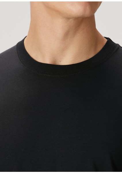 Regular Fit Siyah Uzun Kollu T-Shirt indirimleri