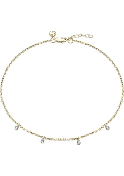 Drova Dance Anklet No:3 14 Ayar Altın Kadın Halhal