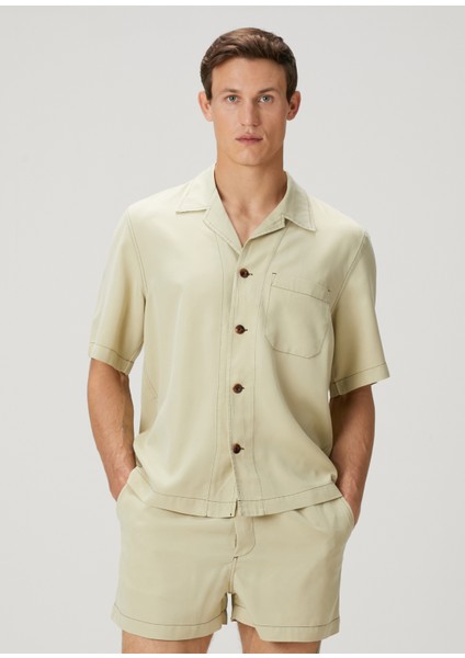 Koyu Sarı Pijama Üstü