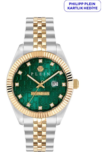 PWMFA0325 Altın Rengi Metalik Gri Çelik Unisex Kol Saati