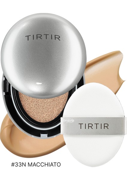 Mask Fit Aura Cushion 33 N Macchiato Uzun Süre Parlaklığını Koruyan Kusursuz Kapatıcı Yarı Parlak Bitişli Cushion Fondöten 18 gr fiyatları